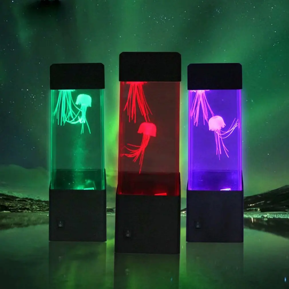 Lampada a LED per acquario 3D luce notturna che cambia colore per camera da