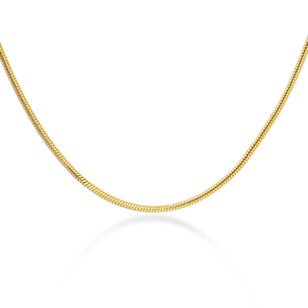 Женская цепочка из нержавеющей стали 316L ожерелье-змейка 20 дюймов Золото Серебро Цвет женские ювелирные изделия оптом