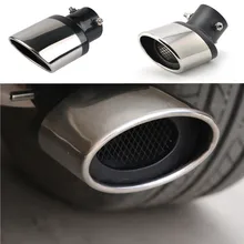 Universal Car Exhaust Muffler Car Tail Throat Liner Pipe for Ford Focus Kuga Fiesta Ecosport Mondeo Escape Explorer Edge Mustang