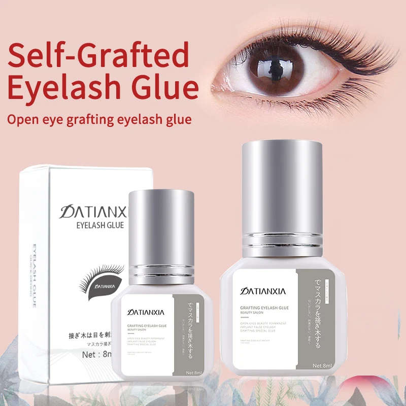 

8ml No stimulation glue lashes Open eye eyelash extension glue 2-3S quick-drying glue for eyelash Retention 35-45 days