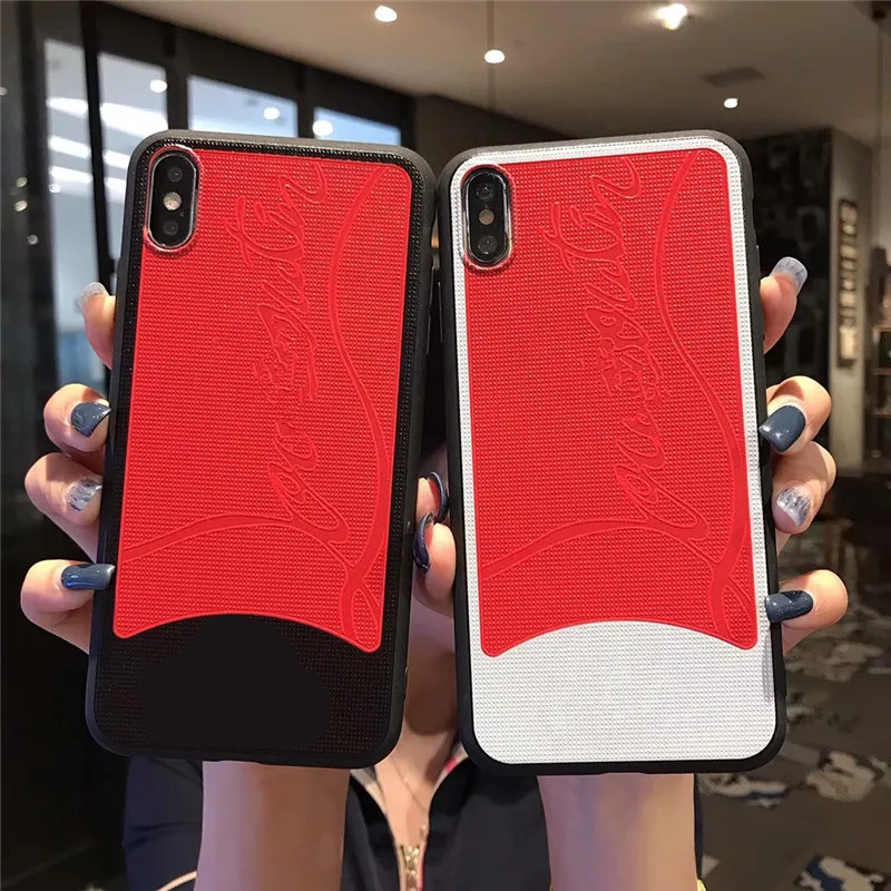 

Luxury Brand Paris TPU Silicone Soft Phone Case for IPhone XS X Max XR 8 7 6 6S Plus 10 Fashion Shoes Designer Coque Back Cover