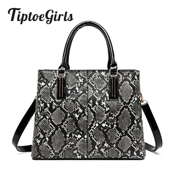 

New Arrival Retro Snake Pattern Ladies Handbag Good Leather Fashion Woman Shoulder Bag Brand Luxious Girls Hot Selling Women Bag