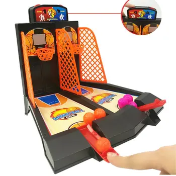 

Boys And Girls Double Play Basketball Toy Children'S Finger Ejection Basketball Court Desktop Shooting Parent-Child Game