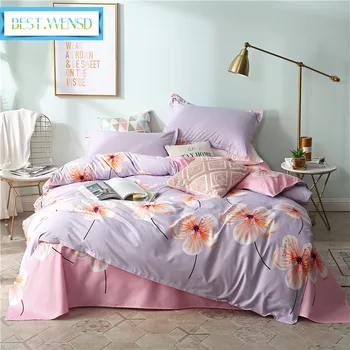 

BEST.WENSD printing king size bedlinen bedding set Duvet cover set Bedclothes with pillowcase bed set Home Textiles 3/4pcs/set