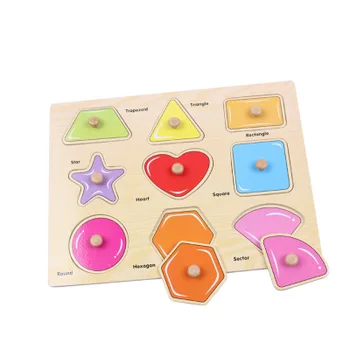 

Wooden Memory Intelligence Fun Block Board Game Educational Color Shape Cognitive Ability Toy For Children