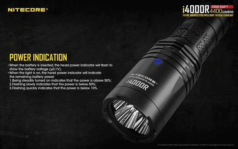 4400 Lumens Nitecore i4000R Tactical Flashlight (24)