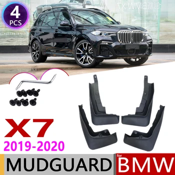 

4 PCS Front Rear Car Mudflaps for BMW X7 G07 2019~2020 Fender Mud Guard Flap Splash Flaps Mudguards Accessories