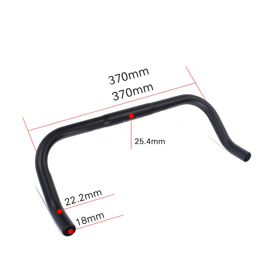 Road Bike Piezas De Bicicleta 25.4mmAluminum Bicycle Parts Bicycle Handlebar Bullhorn Handlebar Bend Bar Запчасти для велосипеда