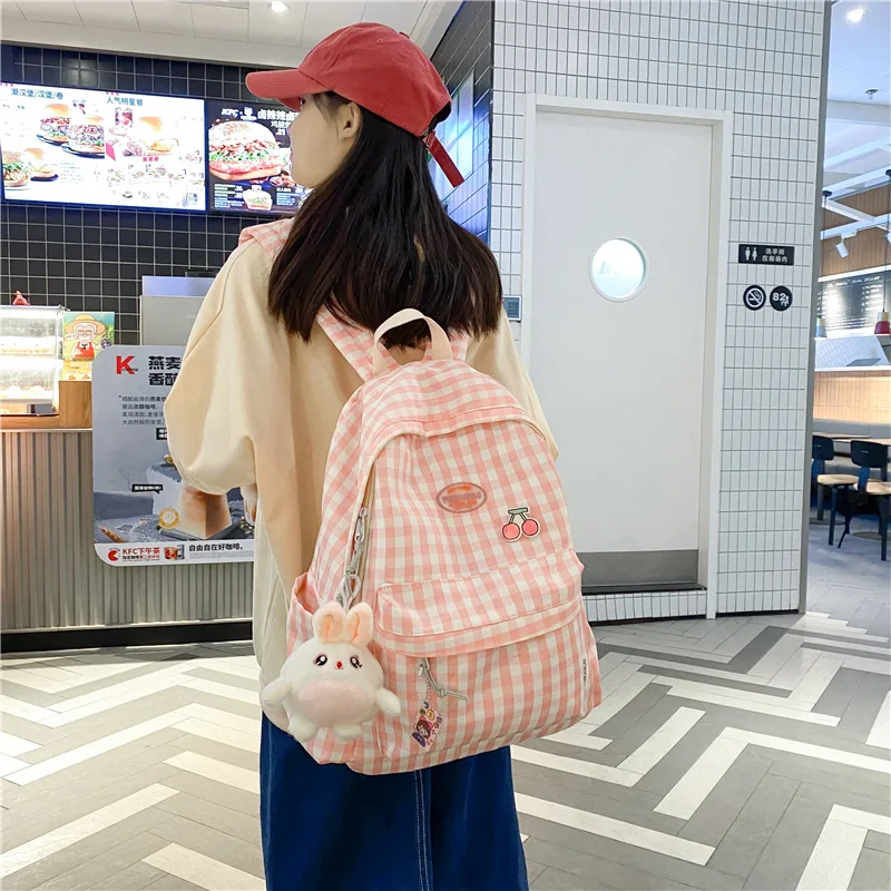 Kawaii Korea Style Lattice Harajuku Backpack