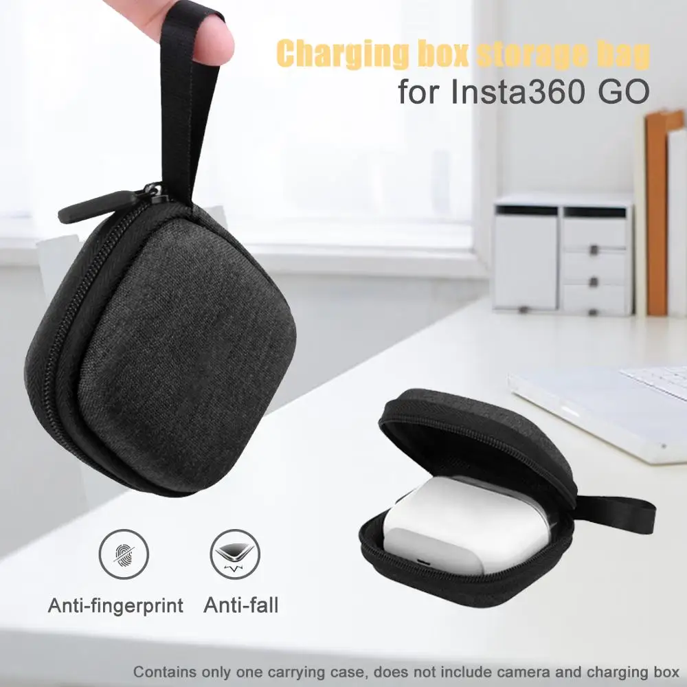Жесткий мини-чехол для переноски для камеры Insta360 Go, зарядная коробка, анти-осенняя сумка с мягкой подкладкой для зарядного устройства Insta360 Go