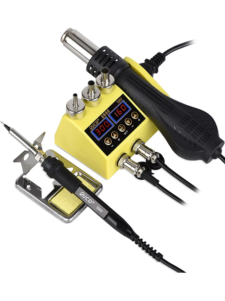 BGA Rework Station LCD Digital Display Welding Rework Station for Cell-phone BGA SMD PCB IC Repair Desoldering station arc welders Welding Equipment