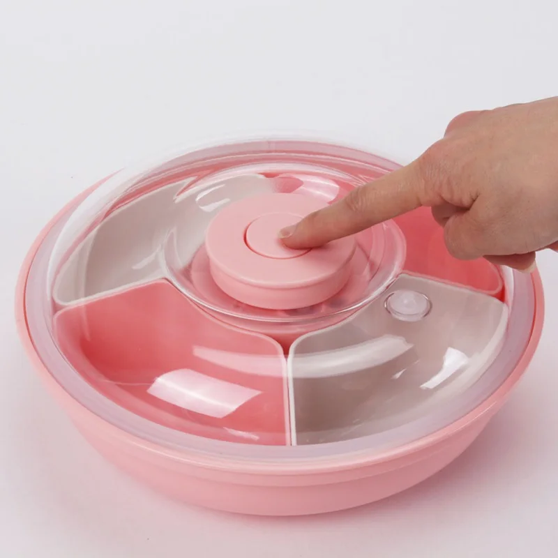 

2020 Vacuum Food Storage Containers With Automotive Built-In Lid Multiple Separate Snack Plates For Candy Fresh Longer Time
