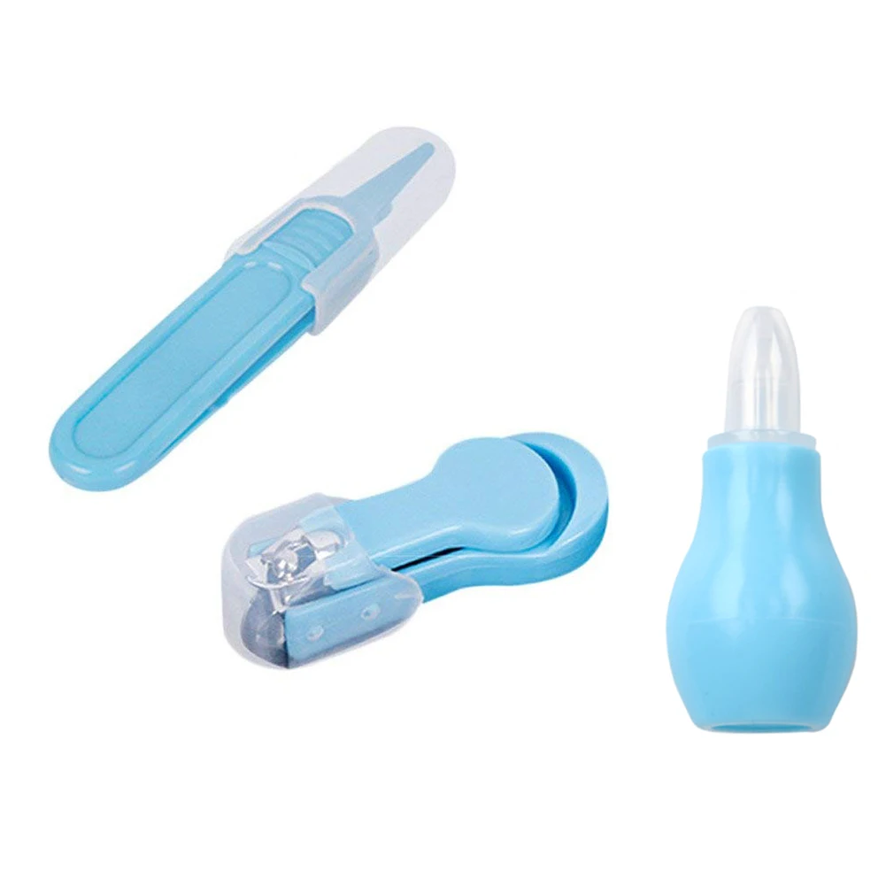 8pcs/set Pipette Nail Clippers Comb Health Care Baby Grooming Kit Hair Brush Scissors Trimmer Newborn Thermometer Tweezers