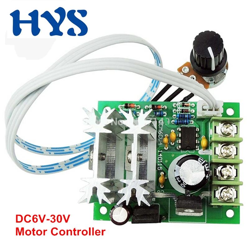 

Mini Motor Controller DC 6V 12V 24V 10A PWM Controller Adjust Motors Speed DC 6V-30V 12 Volt V Control Electric Motor CCM6C