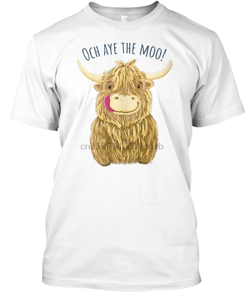 Men T Shirt Cute Cartoon Scottish 
