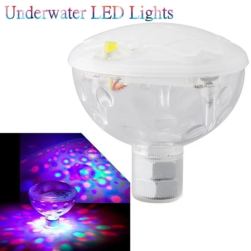 transom lights for boats LED Floating Swimming Pool Light Underwater Disco Lights Waterproof RGB Submersible Lamp For Baby Bath Party Outdoor Pond Decor underwater led boat lights