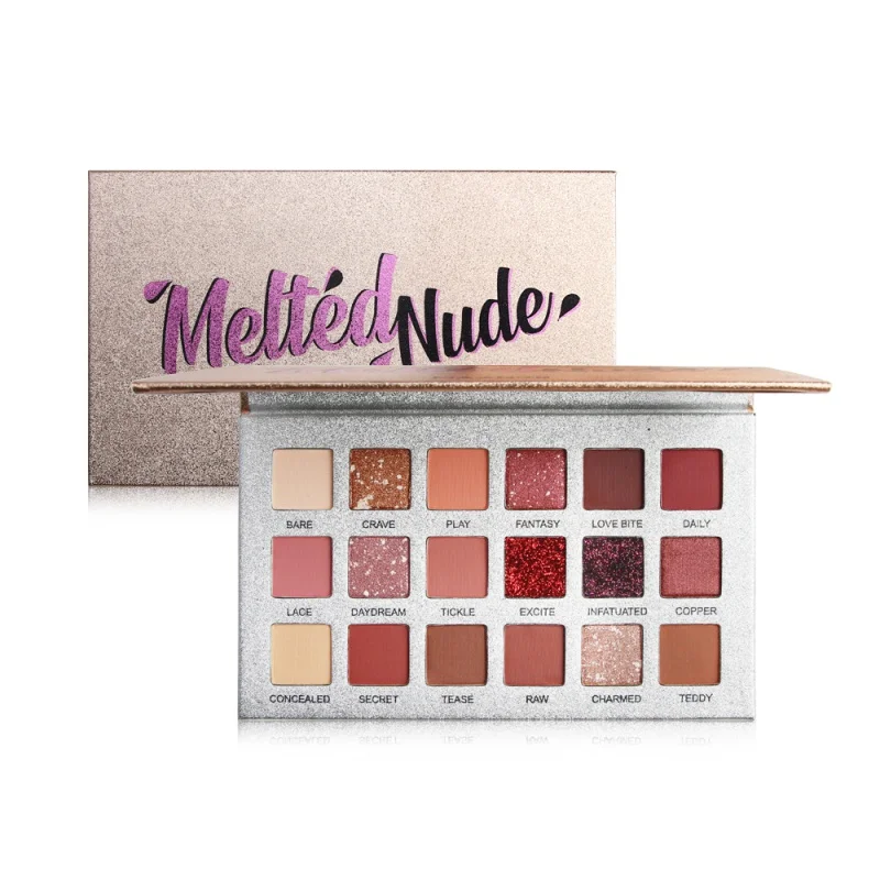 

Hot Pressed Eyeshadow Makeup Palette Pigmented Glitter Shimmer Matte Powder Metallic Eye Shadow