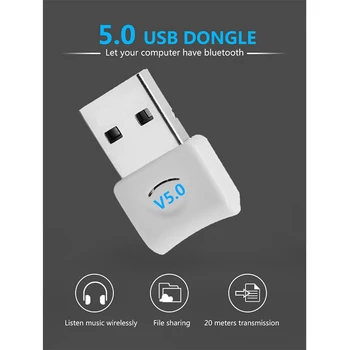 

USB Bluetooth 5.0 Receiver Adapter Wireless Transmitter o Stereo for PC Headphone Speaker