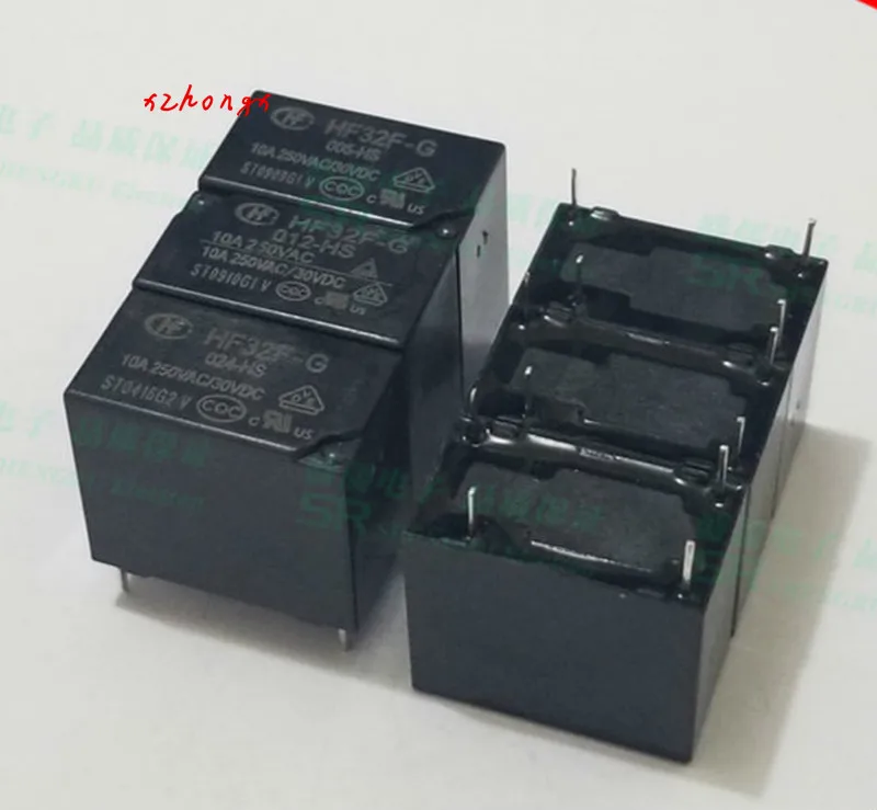 Реле 5 В 9 12 24 постоянного тока 10 А HF32F-G-005/012/024-HS | Обустройство дома