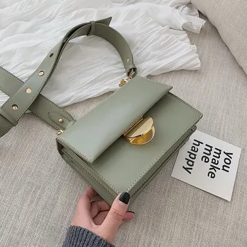 

Candy Color Bag For Women 2020 New High Quality PU Leather Ladies Designer Handbags Female Shoulder Messenger Bags #35