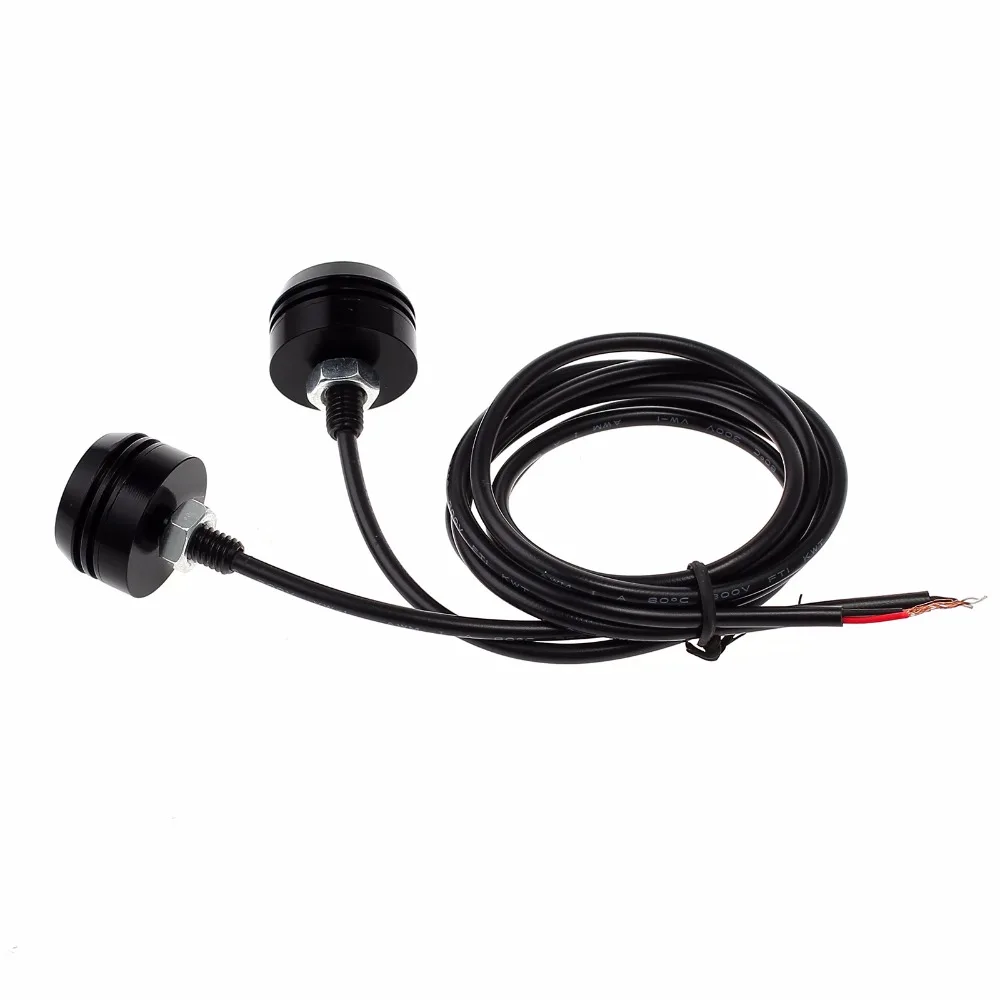 AUTOUTLET для 2 шт для мотоцикла Quad черная светодиодная система DRL дневные ходовые прожекторы мотоцикл ходовые огни