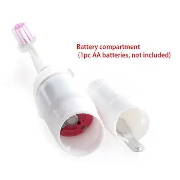 

Adults Electric Massage Toothbrush 3 Head Replacement Battery Operated Portable X7JA