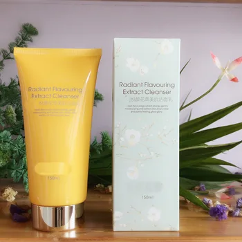 

Plant Flower Extract Natural Cleansing Facial Cleanser Clean Makeup Remover Mild and Not Tight Clean Pores Processing