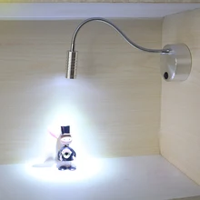 3W светодиодный стол Портативный светильник Беспроводной Батарея-приведенный в действие шкаф лампа Кнопка Дисплей