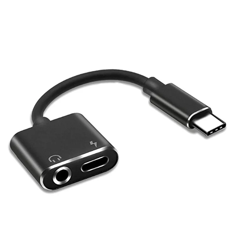 Type-C до 3,5 мм адаптер для зарядки наушников для huawei P30 mate 20 30 pro Samusng Note 10 Oneplus 7 pro Splitter Adaptador tipo c - Цвет: as the picture shown