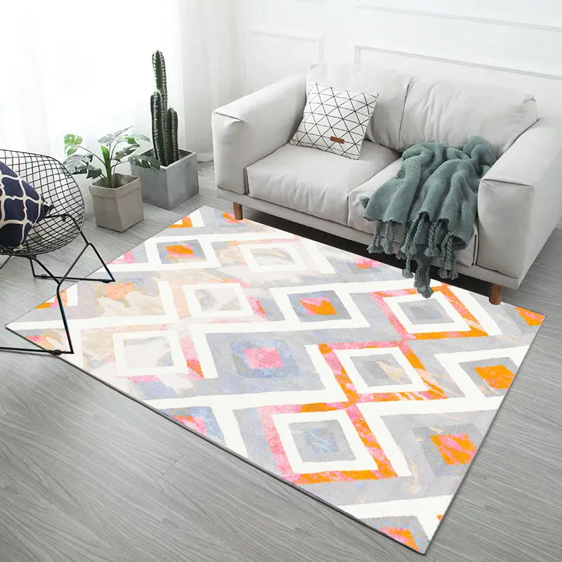 

Small Fresh Living Room Home Nordic Carpet Machine Washable Carpet Modern Minimalist Carpet Area Rug for Living Room