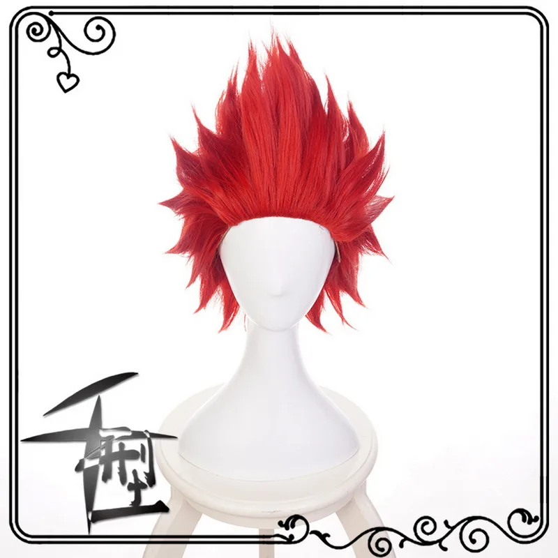 

Anime My Hero Academia Kirishima Eijiro Cosplay Wig Boku no Hero Academia Costume Short Red Synthetic Hair Perucas Wigs +Wig Cap