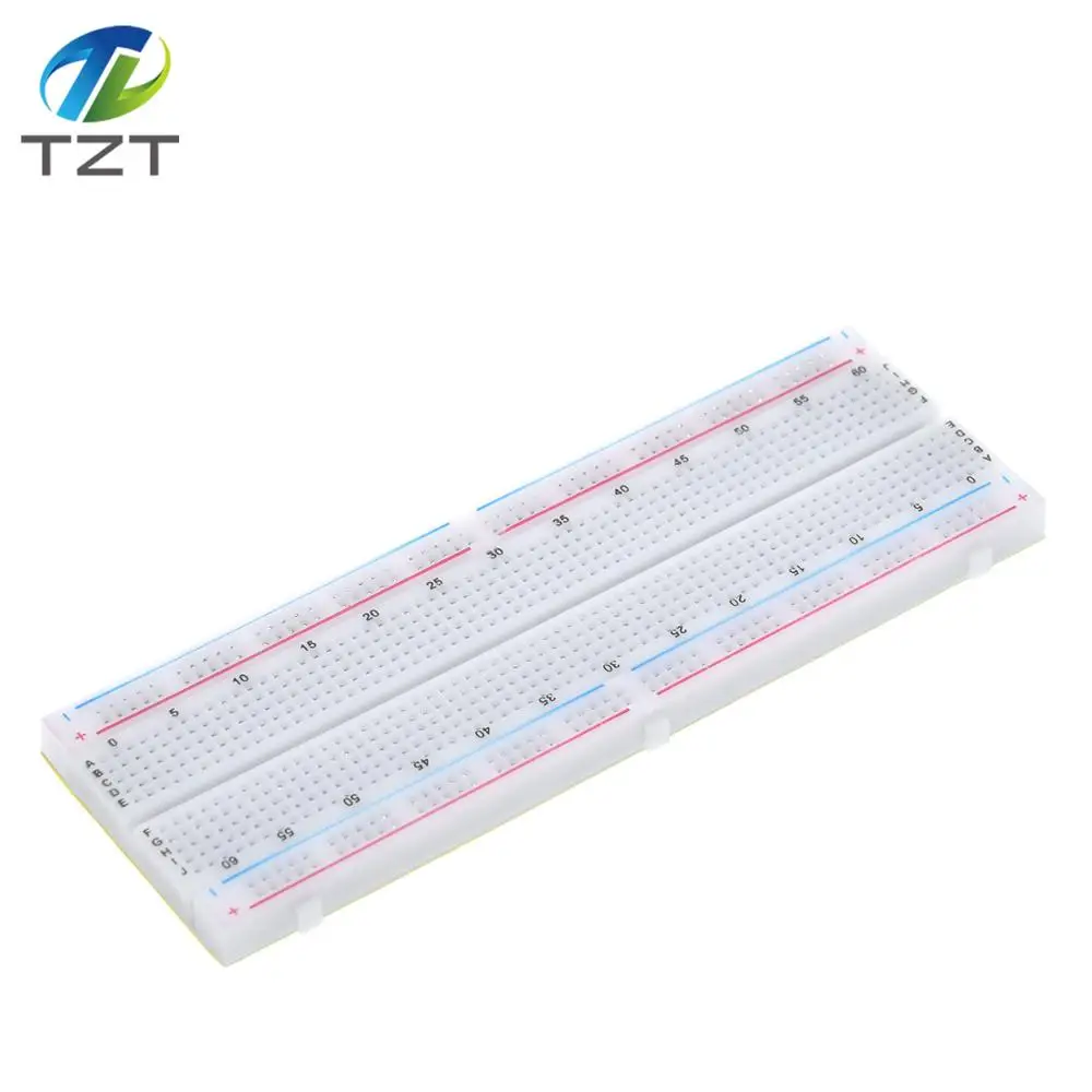10PCS MB-102 MB102 Breadboard 830 Point Solderless PCB Test Develop Bread Board