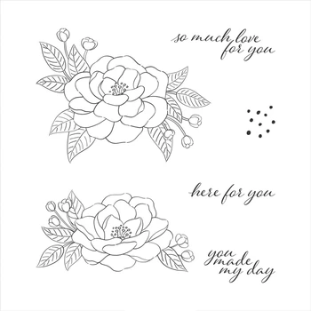 

2020 New Metal Cutting Dies and Scrapbooking For Paper Making Floral Love Embossing Frame Stencil Card Craft Clear Stamps Set