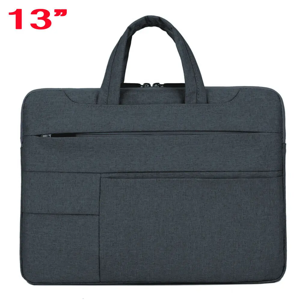 Newest Hot Business Notebook Laptop Sleeve Carry Case Bag Handbag For 13 14 15 Inch Computer Case Skin Durable Bags - Цвет: Black 13 inch