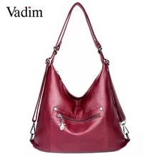 Vadim, высокое качество, повседневные сумки, женская сумка-хобо, дизайнерская женская сумка с верхней ручкой, большая Вместительная женская сумка на плечо, женская сумка