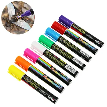 

8 Pcs Luminous Marker Queen Bee Marking Marker Pen Set 8 Color Beekeeping Bees Tools Queen Mark Plastic Marks Pen Liquid Chalk