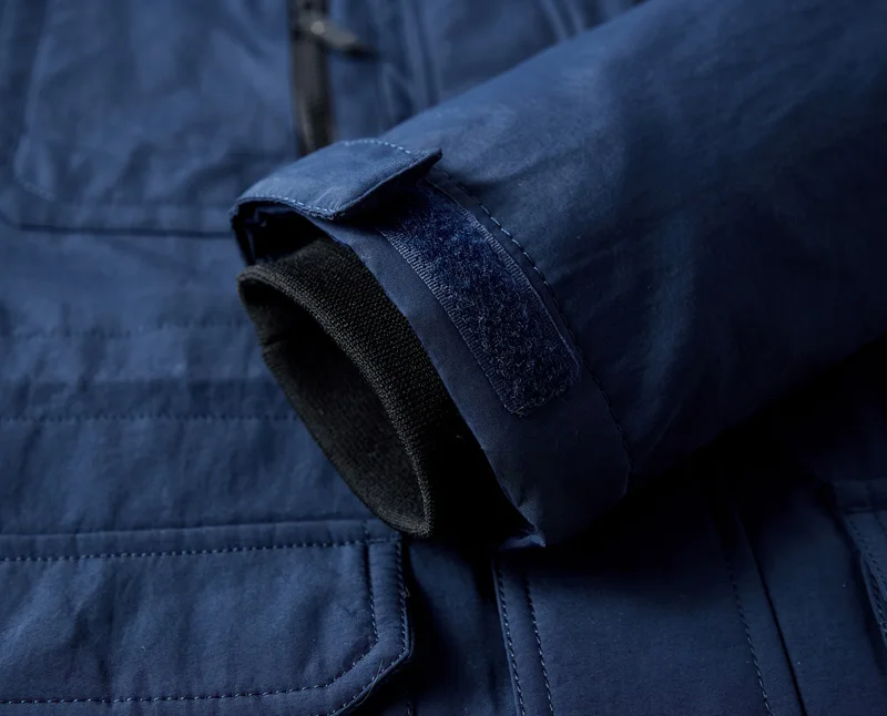 Winter Jacket Men Warm Coat Thickens Military Overcoat Black Blue Army Green Windbreaker Parka High Quality Fleece Cotton-Padded