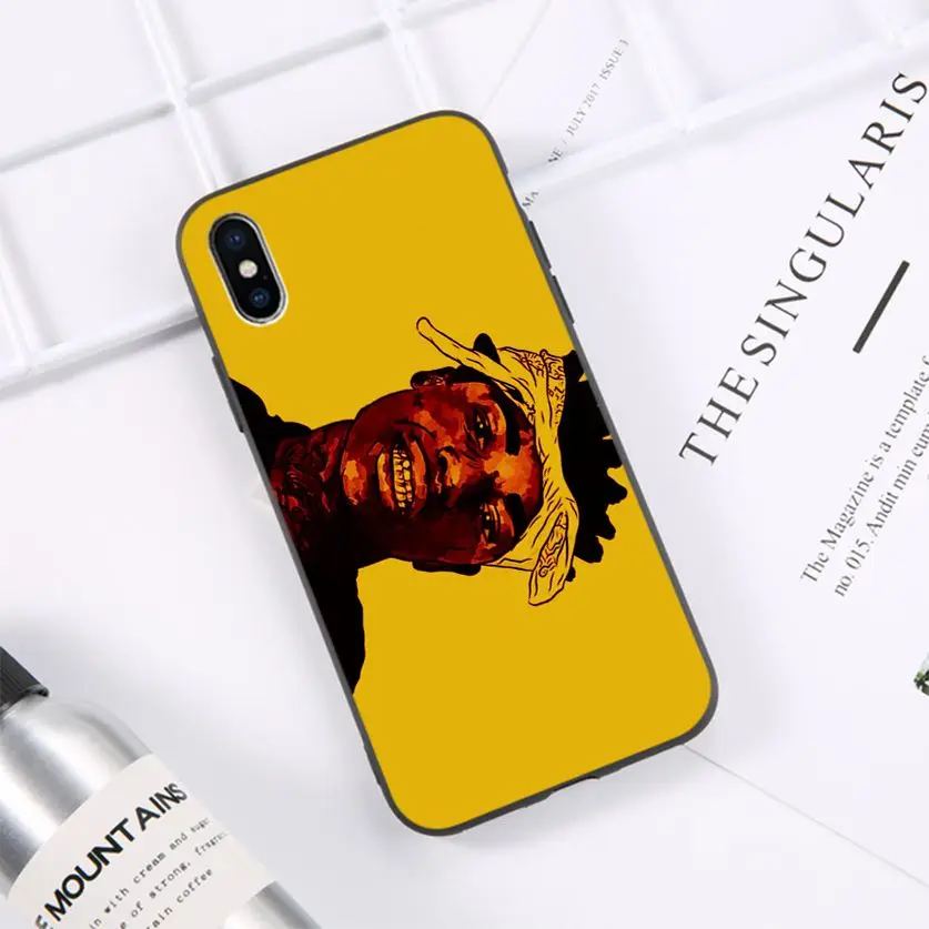 HTxian Kodak Black Rapper Soft Silicone TPU Phone Cover for iPhone 11 pro XS MAX 8 7 6 6S Plus X 5 5S SE XR casese 2020
