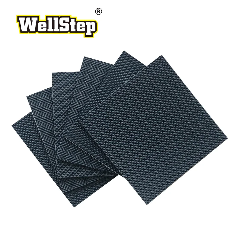 WELLSTEP 1 Pair Shoe Heel Protector Silent Pad 1mm thick Self-adhesive Rubber Sticker Care Kit Men Lady Non Slip Anti Skid Grip