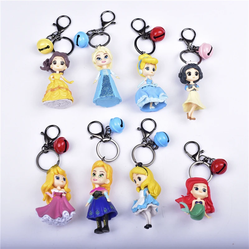 21ディズニープリンセス女性漫画冷凍キーホルダーかわいいアニメキーチェーンおもちゃための誕生日プレゼントキーキオス島アイシャ Plush Keychains Aliexpress
