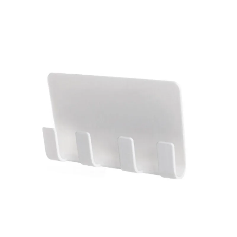 

Self-Adhesive Tape Wall Phone Holder Charging Umbrella Shaver Plastic Bracket Stand Keys 4 Hooks Khaki