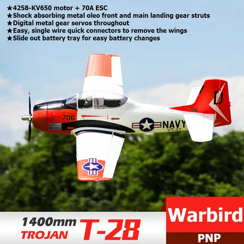 FMS RC Airplane 1400mm 14M T28 T 28 Trojan V4 6CH PNP Big Scale Gaint Warbird Model Plane Aircraft with Flaps Retracts LED FMS RC Airplane 1400mm 14M T28 T 28 Trojan V4 6CH PNP Big Scale Gaint Warbird Model Plane Aircraft with Flaps Retracts LED