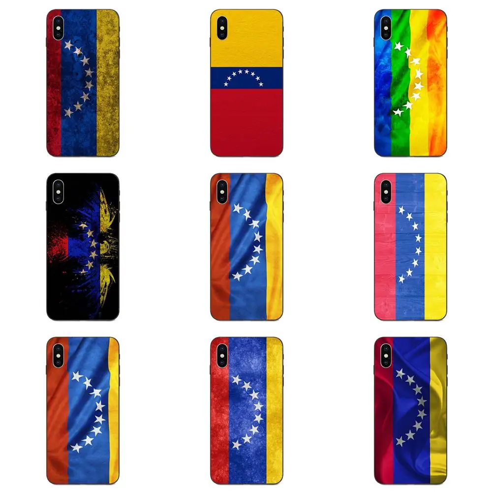 

For Apple iPhone X XS Max XR 4 4S 5 5S SE 6 6S 7 8 Plus Colorful Cute Phone Accessories Case Venezuela Flag
