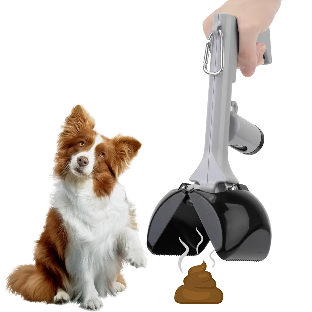 Poop Pick Up Holder 2 In 1 Pet Accessories with 1 Roll Garbage Bags Outdoor Cleaning Tools Pet Pooper Scooper 1