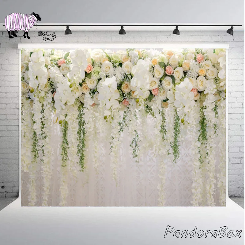 Vinyl Background Newborn Baby Photo Shoot Studio Valentine's Day Simulation Floral Wall Backdrop Props for New born Baby Photogr
