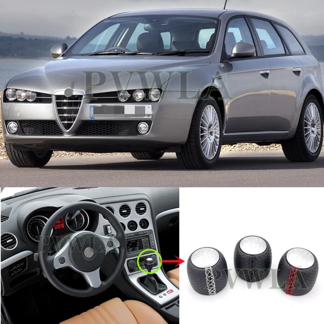 6 Speed Gear Shift Knob For Alfa Romeo 159 159 SPORTWAGON BRERA SPIDER -  AliExpress