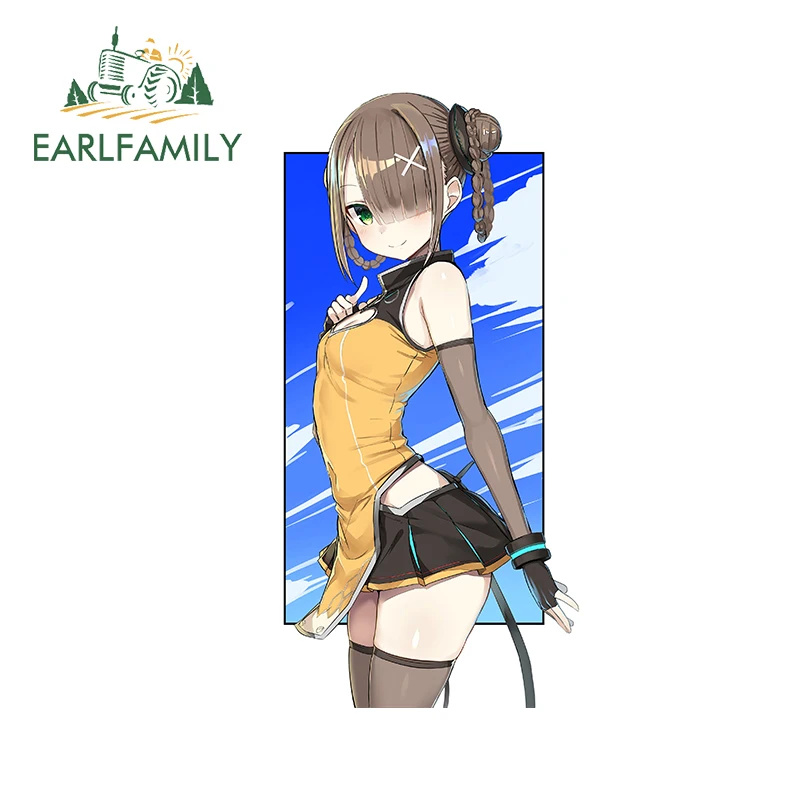 EARLFAMILY 13 см x 6 4 для женщин толстовки пушистая Автомобильная наклейка