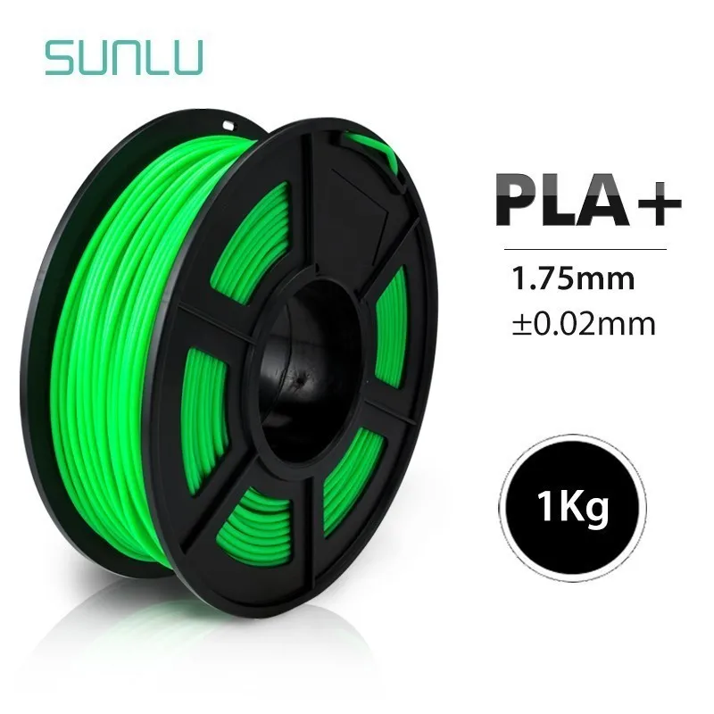 PLA PLUS-GREEN Нить для 3D-принтера PLA Plus 1,75 мм Высококачественная нить PLA низкая усадка расходные материалы для 3D-принтера и 3d-ручек 1 кг - Цвет: PLA PLUS-GREEN