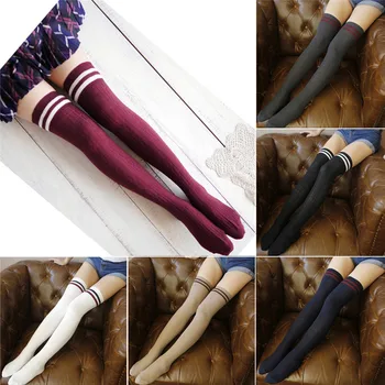 

Women Winter Warm Cable Knit Extra Long Boot Stockings Over Knee Thigh High Stocking