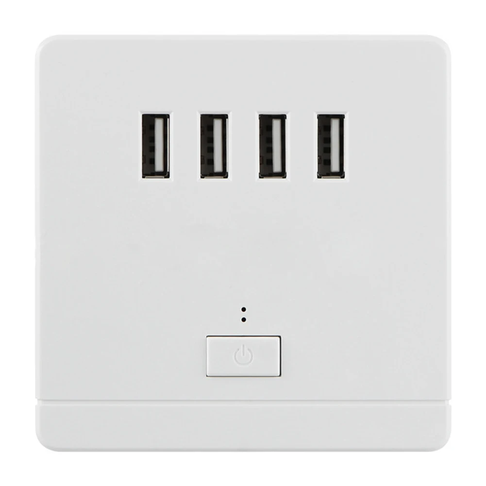 220V 5V розетка с выключателем USB Led Порты и разъёмы стены Зарядное устройство